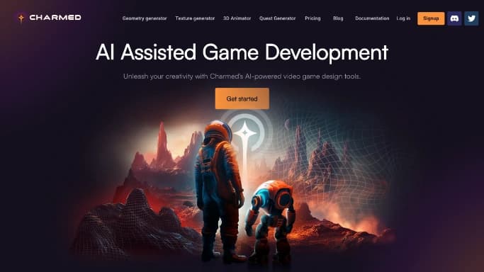 CharmedAI — бесплатная нейросеть   для 3D и анимации,  в играх. 