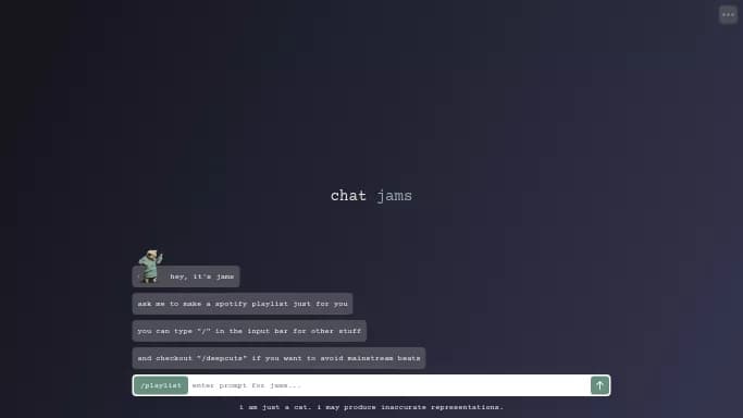 Chat Jams — бесплатная нейросеть   для создания музыки. 