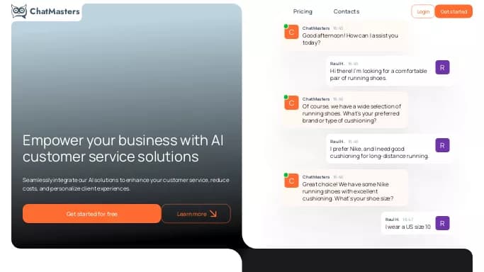 Chatmasters — бесплатная нейросеть   для маркетинга. Бесплатная версия с ограниченным функционалом, есть платные тарифы.