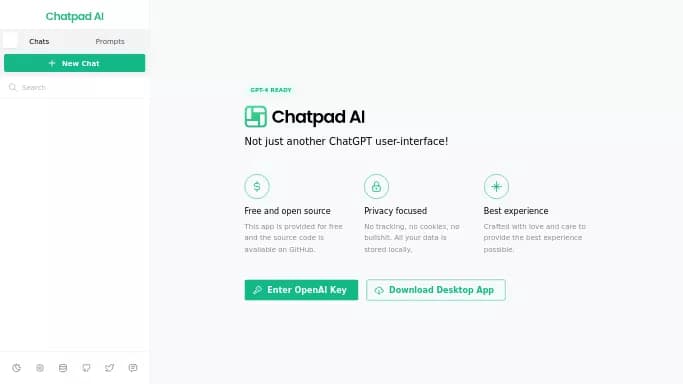 Chatpad AI — бесплатная нейросеть   — чат-бот. 