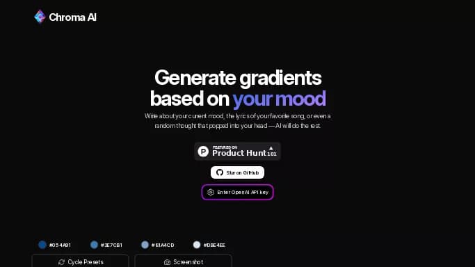 Chroma AI — бесплатная нейросеть   для дизайна. 