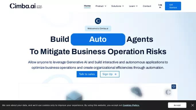 Cimba.AI — платная нейросеть  , автономные ИИ (AGI),  для no Code/Low Code разработки,  для маркетинга. 