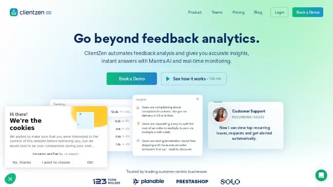 ClientZen — платная нейросеть   для маркетинга. Бесплатная версия с ограниченным функционалом, есть платные тарифы.