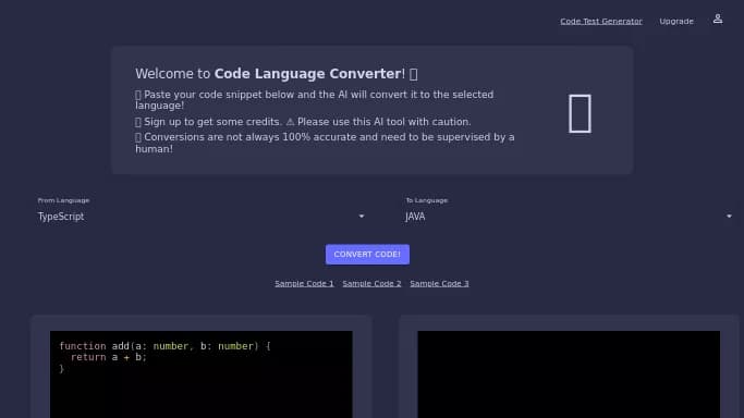 Code Converter — платная нейросеть   для разработки программного обеспечения. 
