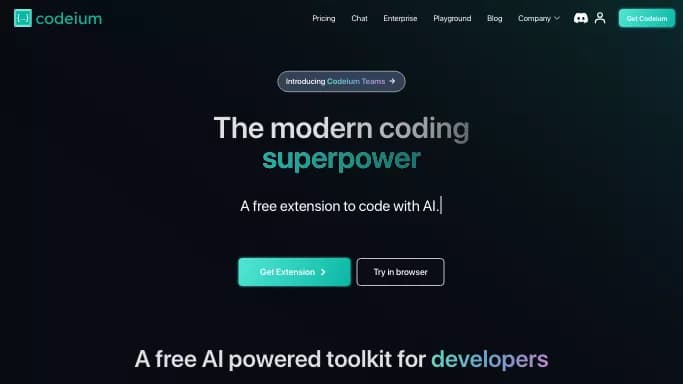 Codeium — бесплатная нейросеть   для разработки программного обеспечения. 