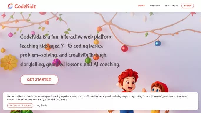 CodeKidz — бесплатная нейросеть   для помощи в образовании. Бесплатная версия с ограниченным функционалом, есть платные тарифы.