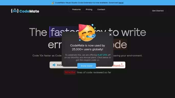 CodeMate AI — бесплатная нейросеть   для разработки программного обеспечения. Бесплатная версия с ограниченным функционалом, есть платные тарифы.