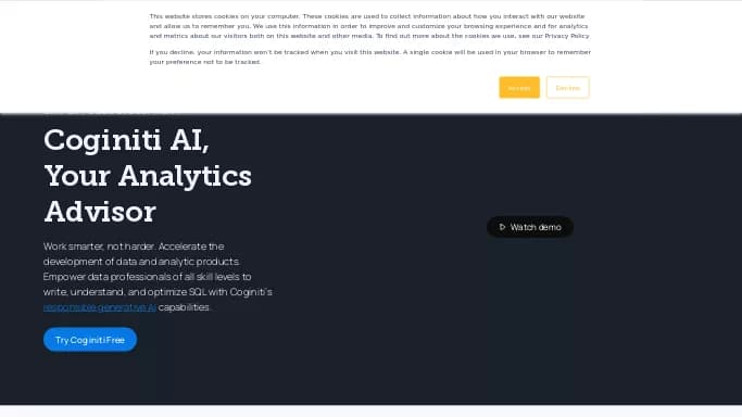 Coginiti — платная нейросеть   для разработки программного обеспечения,  для анализа данных,  для маркетинга,  для повышения продуктивности. 