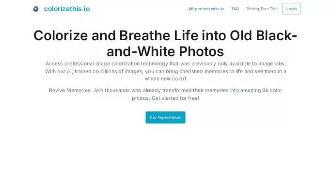 Colorizethis — платная нейросеть   для редактирования изображений. Бесплатная версия с ограниченным функционалом, есть платные тарифы.