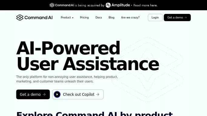 CommandBar — бесплатная нейросеть   для маркетинга. Бесплатная версия с ограниченным функционалом, есть платные тарифы.