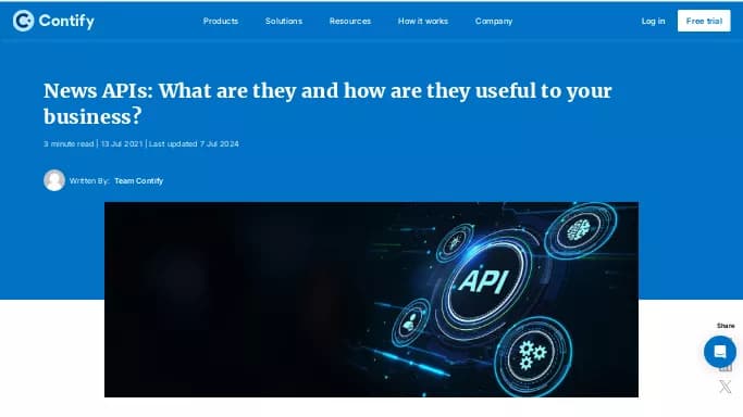 Contify News API — платная нейросеть   для научно-исследовательской деятельности. 