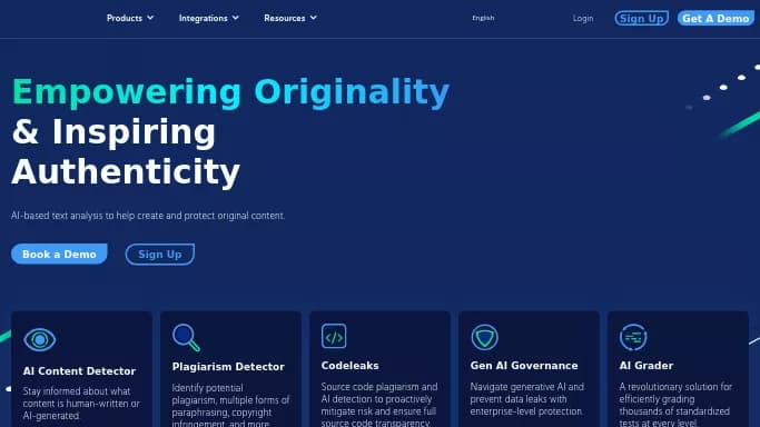 Copyleaks — бесплатная нейросеть   для определения ИИ,  для копирайтинга. Бесплатная версия с ограниченным функционалом, есть платные тарифы.