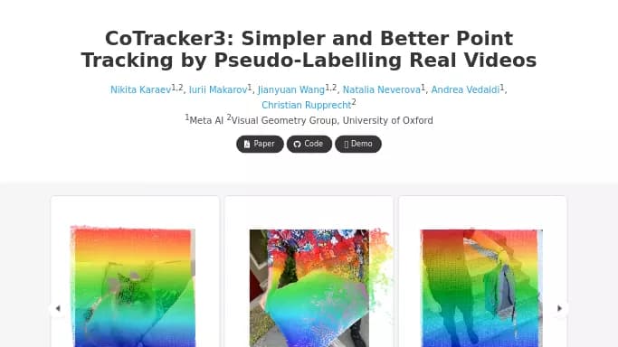 CoTracker3 — бесплатная нейросеть   для редактирования видео. 
