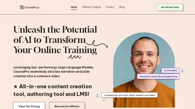 CoursePro.ai — платная нейросеть   для помощи в образовании. Бесплатная версия с ограниченным функционалом, есть платные тарифы.