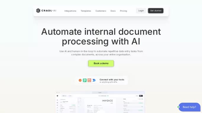 Cradl AI — бесплатная нейросеть   для разработки программного обеспечения. Бесплатная версия с ограниченным функционалом, есть платные тарифы.