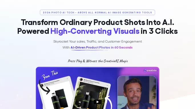 Creativio AI — платная нейросеть   для редактирования изображений,  для маркетинга. Бесплатная версия с ограниченным функционалом, есть платные тарифы.