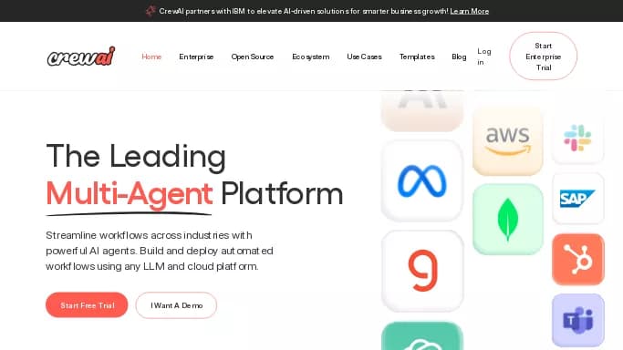 crewAI — платная нейросеть  , автономные ИИ (AGI), для помощи в автоматизации,  для маркетинга. 