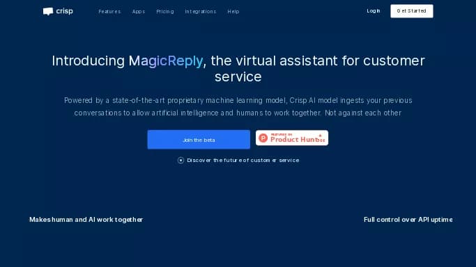 Crisp MagicReply — платная нейросеть   для маркетинга. 