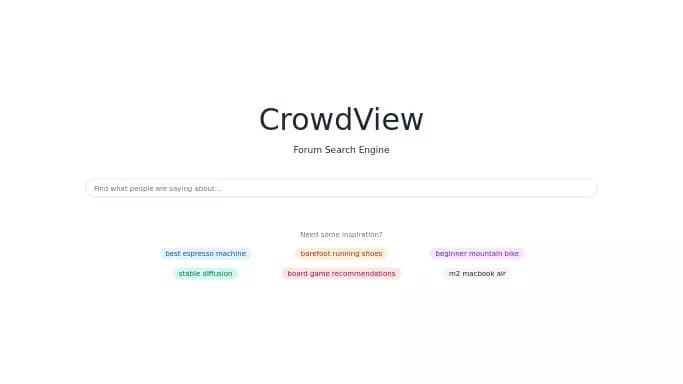 CrowdView — бесплатная нейросеть   для поиска. 