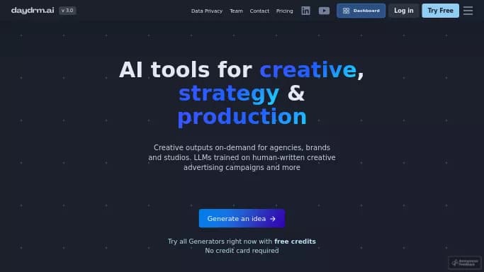 Daydrm.ai — платная нейросеть   для копирайтинга. Бесплатная версия с ограниченным функционалом, есть платные тарифы.