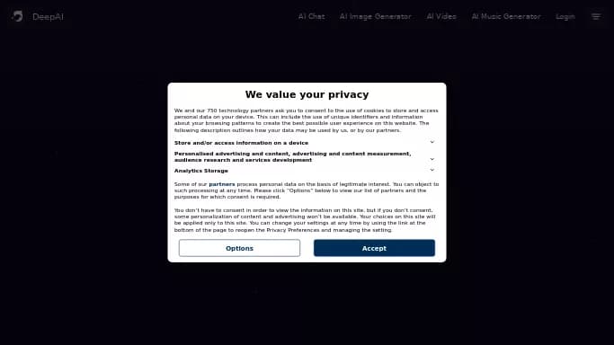 DeepAI — бесплатная нейросеть   — чат-бот,  для создания изображений,  для создания видео. Бесплатная версия с ограниченным функционалом, есть платные тарифы.