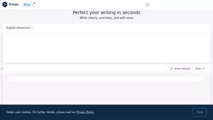 Deepl Write — бесплатная нейросеть  — полезные ИИ,  для копирайтинга. 