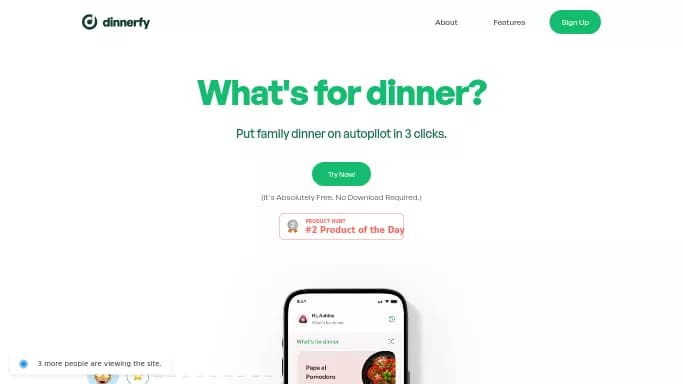 Dinnerfy — бесплатная нейросеть   для повышения продуктивности. 