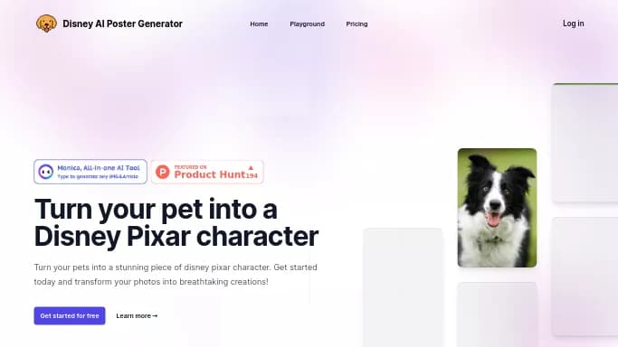 Disney AI Poster — платная нейросеть   для развлечений,  для создания аватаров и цифровых 3D персонажей. Бесплатная версия с ограниченным функционалом, есть платные тарифы.