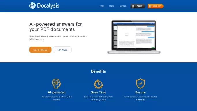 Docalysis — бесплатная нейросеть   для суммаризации текста,  для повышения продуктивности,  для помощи в образовании. Бесплатная версия с ограниченным функционалом, есть платные тарифы.