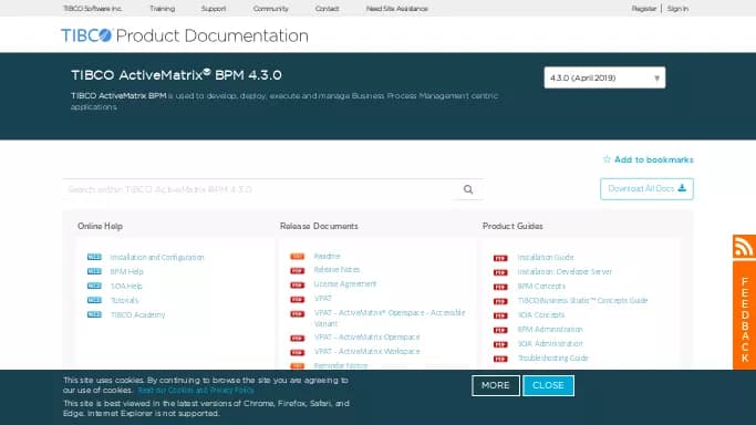 TIBCO ActiveMatrix BPM — платная нейросеть  для помощи в автоматизации,  для no Code/Low Code разработки,  для маркетинга,  для повышения продуктивности. 