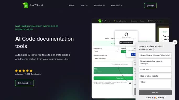 DocuWriter.ai — платная нейросеть   для разработки программного обеспечения. Бесплатная версия с ограниченным функционалом, есть платные тарифы.
