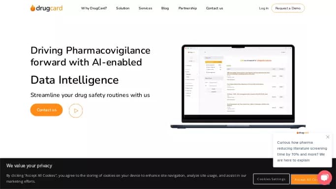 DrugCard — платная нейросеть   в медицине,  для научно-исследовательской деятельности,  для перевода. 