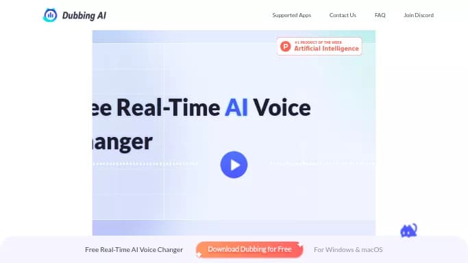 Dubbing AI — бесплатная нейросеть   для редактирования аудио. Бесплатная версия с ограниченным функционалом, есть платные тарифы.