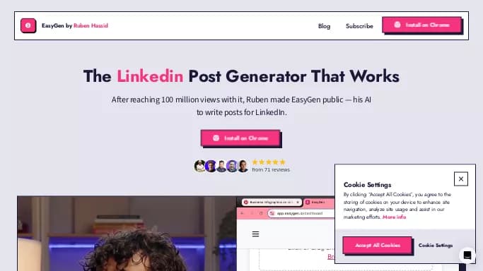 EasyGen — платная нейросеть   для SMM,  для маркетинга,  для написания текста. 