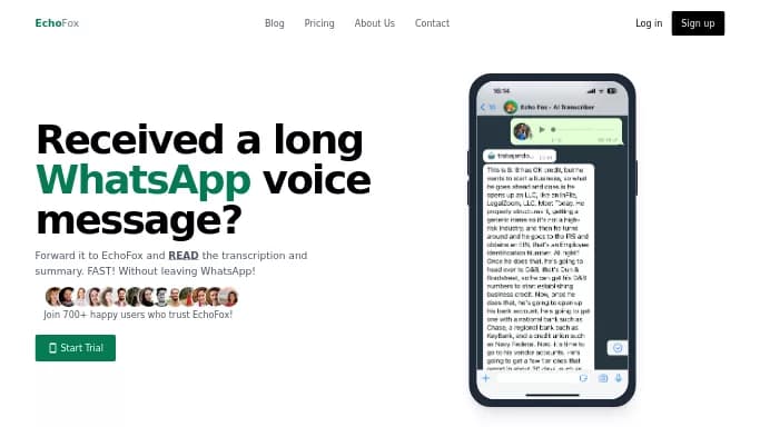 EchoFox — платная нейросеть   для транскрибации аудио и видео,  для повышения продуктивности,  для помощи в образовании, для помощи в автоматизации. Бесплатная версия с ограниченным функционалом, есть платные тарифы.