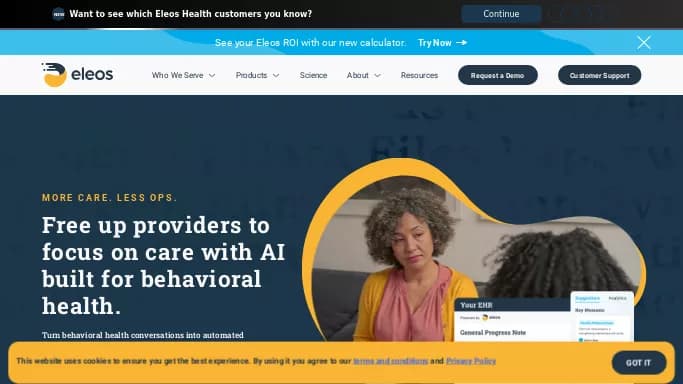 Eleos Health — платная нейросеть   в медицине. 