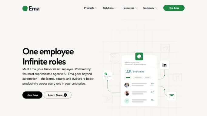 Ema — платная нейросеть  , автономные ИИ (AGI). 