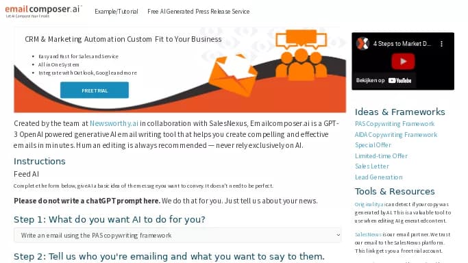 EmailCompser.ai — платная нейросеть   для работы с электронной почтой. 