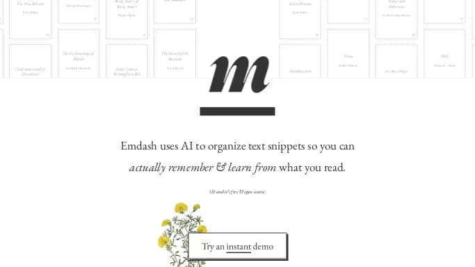 Emdash — бесплатная нейросеть   для помощи в образовании. 