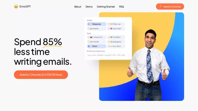 EmoGPT — бесплатная нейросеть   для работы с электронной почтой. 