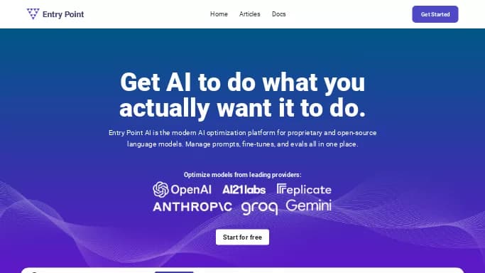 Entry Point — бесплатная нейросеть   — чат-бот,  для помощи в образовании,  для маркетинга. Бесплатная версия с ограниченным функционалом, есть платные тарифы.