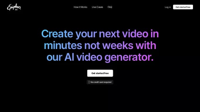 Epipheo — платная нейросеть   для создания видео. 