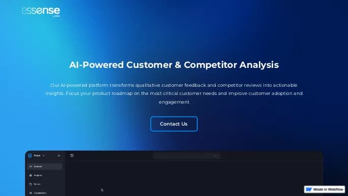 Essense AI — бесплатная нейросеть   для маркетинга. Бесплатная версия с ограниченным функционалом, есть платные тарифы.