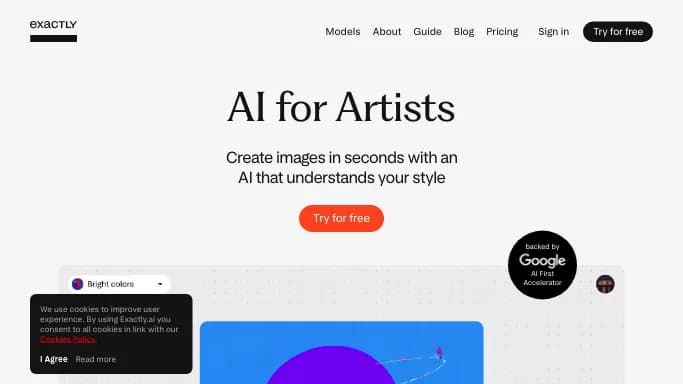 Exactly.ai — бесплатная нейросеть   для создания изображений. Бесплатная версия с ограниченным функционалом, есть платные тарифы.