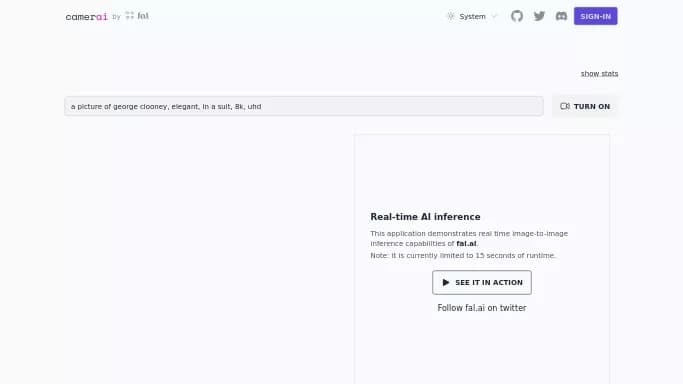 Camerai by fal.ai — бесплатная нейросеть . 