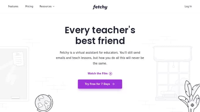 Fetchy — платная нейросеть   для помощи в образовании. 