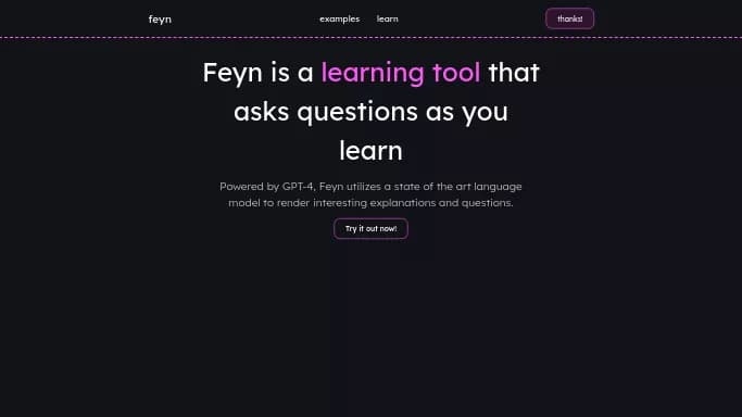 Feyn — бесплатная нейросеть   для помощи в образовании. 