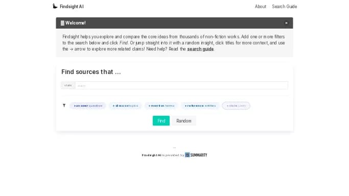 Findsight AI — бесплатная нейросеть   для научно-исследовательской деятельности. 