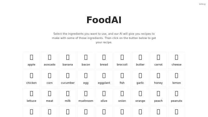 FoodAI — платная нейросеть   для повышения продуктивности, для помощи в автоматизации. Бесплатная версия с ограниченным функционалом, есть платные тарифы.
