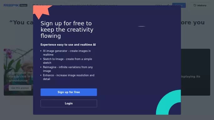 Freepik — бесплатная нейросеть   для создания изображений. Бесплатная версия с ограниченным функционалом, есть платные тарифы.